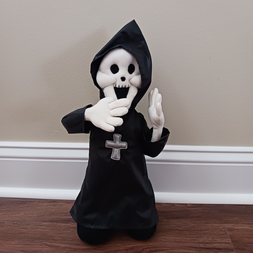 Kids Of America Grim Reaper 15" Animated & Audio 2001 Halloween Tested Working